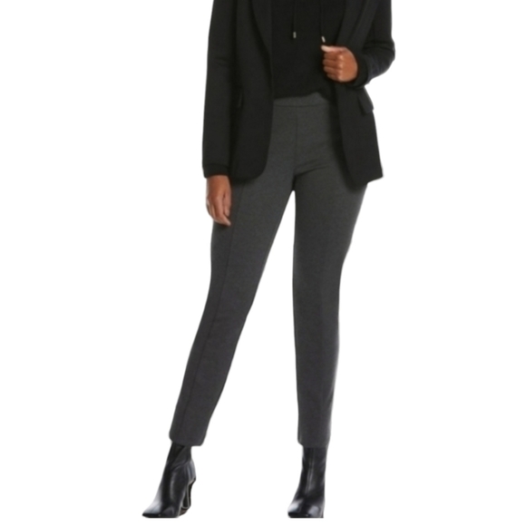 Per Se Pants - Per SeCharcoal Gray Soft Knit Pull On Skinny Ankle Pants Plus 1X Leggings